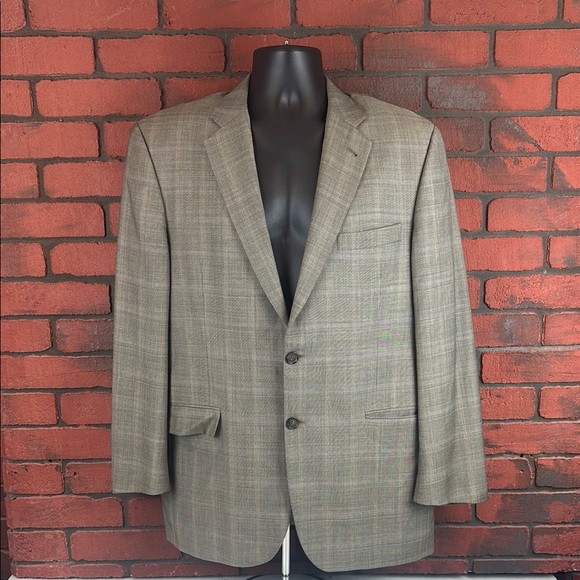 Burberry London Men’s Gray Blazer 42R — 100% Wool Tailored‎ Fit Classic Style